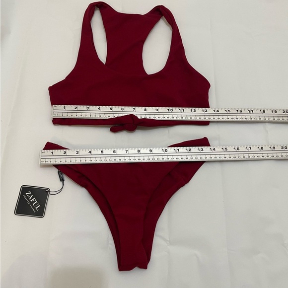 🔥 Women’s Red Bikini - Zaful - Size Medium - NWT Bottoms 🔥 - Picture 5 of 6